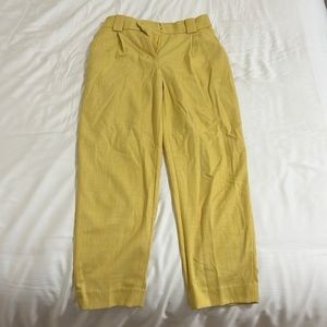 Fun yellow knit dress pants